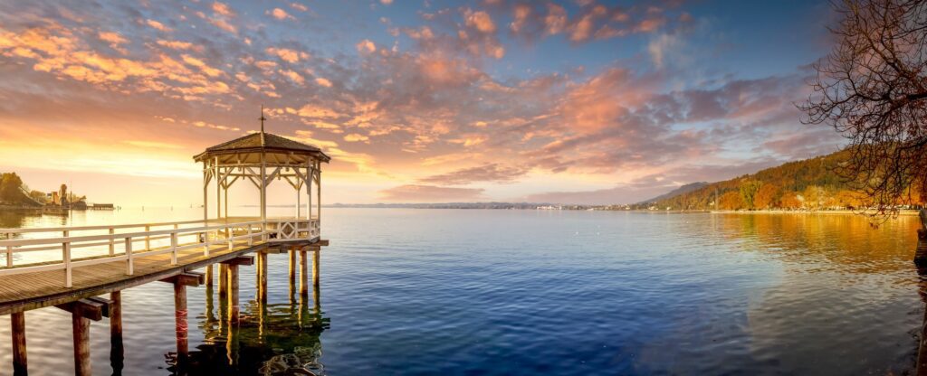 Bild vom Sonnenuntergang am Bodensee